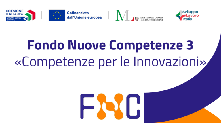 Fondo nuove competenze. Competenze per le innovazioni