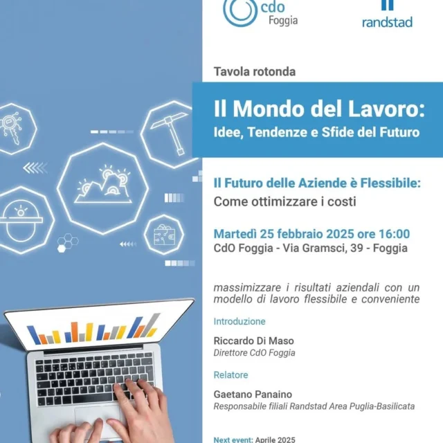 🎯 Flessibilità ed efficienza rendono resiliente l'impresa ai cambiamenti del mercato.

♟ Oggi abbiamo ascoltato Gaetano Panaino di Randstad Italia Agenzia per il lavoro, sul tema della ottimizzazione dei costi del lavoro attraverso la somministrazione.

@pmi_tutoring  #RandstadItalia #OttimizzazioneCosti #lavoro #efficienza #flessibilita